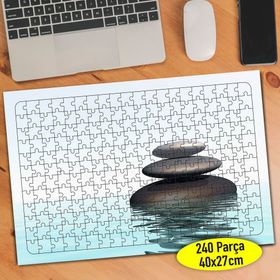 10466334 Mavi Deniz İçinde Dizili Taşlar 240 Parça Puzzle Yapboz