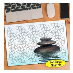10466334 Mavi Deniz İçinde Dizili Taşlar 240 Parça Puzzle Yapboz