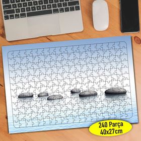 10466350 Mavi Deniz İçinde Sıralı Taşlar 240 Parça Puzzle Yapboz