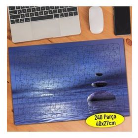 10466358 Mavi Deniz İçinde Dizili Taşlar 240 Parça Puzzle Yapboz