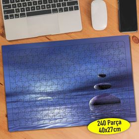 10466358 Mavi Deniz İçinde Dizili Taşlar 240 Parça Puzzle Yapboz