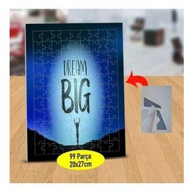 104810022 Dream Big Yazılı 99 Parça Puzzle Yapboz Tablo