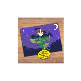 104PZ Bitkinin Üstünde Şato Çocuklara Özel Puzzle Yapboz Tablo