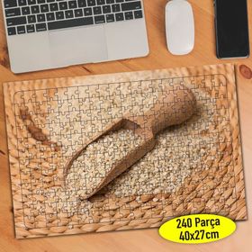 105369743 Tahta Kaşık ve Buğday Yiyecek 240 Parça Puzzle Yapboz