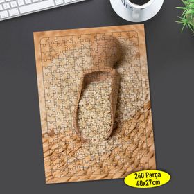 105369788 Beyaz Pirinç Taneleri 240 Parça Puzzle Yapboz