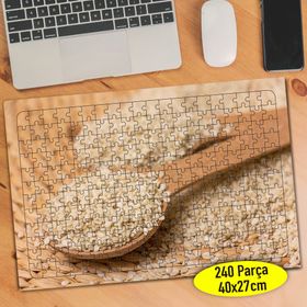 105369829 Tahta Kaşıkta Buğday Yiyecek 240 Parça Puzzle Yapboz