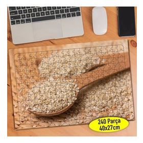 105369829 Tahta Kaşıkta Buğday Yiyecek 240 Parça Puzzle Yapboz