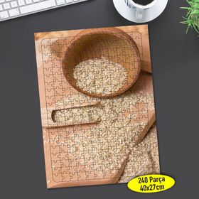 105369880 Beyaz Pirinç Taneleri 240 Parça Puzzle Yapboz