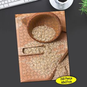 105369880 Beyaz Pirinç Taneleri 240 Parça Puzzle Yapboz