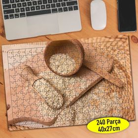 105369903 Tahta Kaşıkta Buğday Yiyecek 240 Parça Puzzle Yapboz