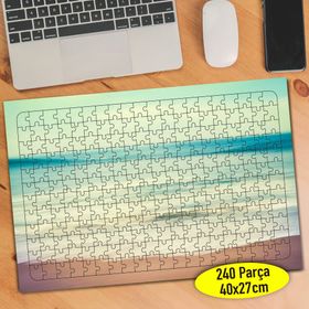 105630222 Mavi Deniz Kum Doğa Manzara 240 Parça Puzzle Yapboz
