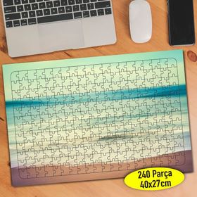 105630222 Mavi Deniz Kum Doğa Manzara 240 Parça Puzzle Yapboz
