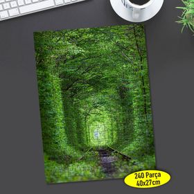106108856 Ukrayna Yeşil Yol Manzarası 240 Parça Puzzle Yapboz