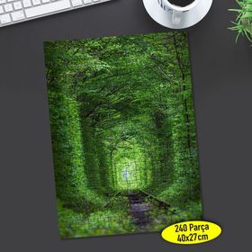 106108856 Ukrayna Yeşil Yol Manzarası 240 Parça Puzzle Yapboz