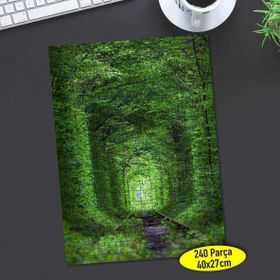 106108856 Ukrayna Yeşil Yol Manzarası 240 Parça Puzzle Yapboz