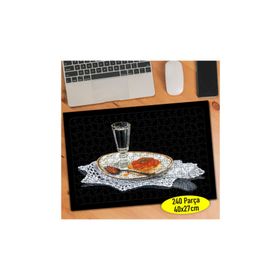 106191009 Siyah Zeminde Kırmızı Havyar 240 Parça Puzzle Yapboz