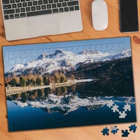 1063 Karlı Dağ Buzul Landform 240 Parça Puzzle Yapboz