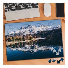 1063 Karlı Dağ Buzul Landform 240 Parça Puzzle Yapboz