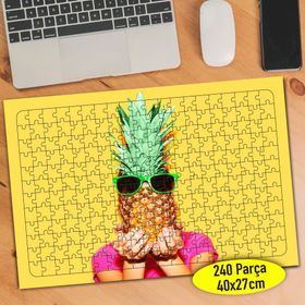 106312456 Gözlüklü Ananas Kafa 240 Parça Puzzle Yapboz