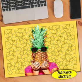 106312456 Gözlüklü Ananas Kafa 240 Parça Puzzle Yapboz