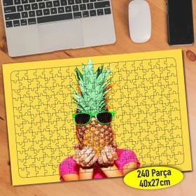 106312456 Gözlüklü Ananas Kafa 240 Parça Puzzle Yapboz
