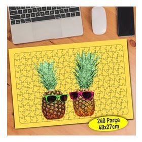 106312810 Gözlüklü Ananas Kafalar 240 Parça Puzzle Yapboz