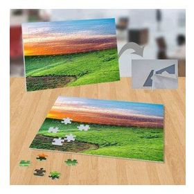 10661092 Gün Batımı Yeşil Ova Doğa 99 Parça Puzzle Yapboz Tablo