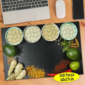 106972330 Avakado Tarçın Biber Zencefil 240 Parça Puzzle Yapboz