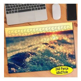 107171161 Gün Batımında Deniz Dalgaları 240 Parça Puzzle Yapboz