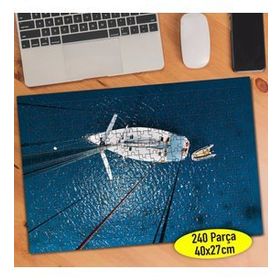 107360886 Mavi Denizde Yelkenli Tekne 240 Parça Puzzle Yapboz