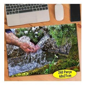 107569646 Doğal Kaynak Suyu ve Eller 240 Parça Puzzle Yapboz