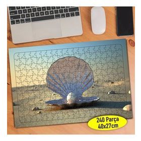 108161 Kum Tanecikleri ve Deniz Kabuğu 240 Parça Puzzle Yapboz