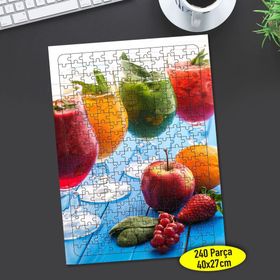 108617032 Meyveli Smoothie Kokteyl 240 Parça Puzzle Yapboz