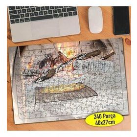 108916573 Taş Fırında Pizza Fast Food 240 Parça Puzzle Yapboz