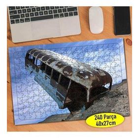 109002745 Terk Edilmiş Eski Hurda Araba 240 Parça Puzzle Yapboz