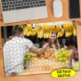 109110342 Organik Gıda Pazarı Meyveler 240 Parça Puzzle Yapboz