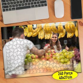 109110342 Organik Gıda Pazarı Meyveler 240 Parça Puzzle Yapboz