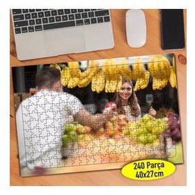 109110342 Organik Gıda Pazarı Meyveler 240 Parça Puzzle Yapboz