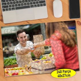 109110569 Organik Gıda Pazarı Alışveriş 240 Parça Puzzle Yapboz
