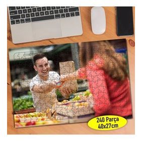 109110569 Organik Gıda Pazarı Alışveriş 240 Parça Puzzle Yapboz