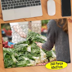 109110874 Organik Gıda Pazarı Sebzeler 240 Parça Puzzle Yapboz