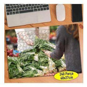 109110874 Organik Gıda Pazarı Sebzeler 240 Parça Puzzle Yapboz