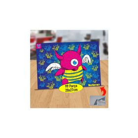 1092 Tek Gözlü Sevimli Canavar 99 Parça Puzzle Yapboz Tablo