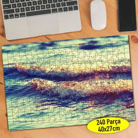 109251454 Mavi Deniz Dalgası Doğa 240 Parça Puzzle Yapboz