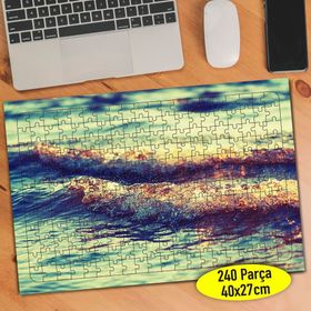 109251454 Mavi Deniz Dalgası Doğa 240 Parça Puzzle Yapboz