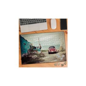1093927 Bettle Retro Araba Eski Ev 240 Parça Puzzle Yapboz