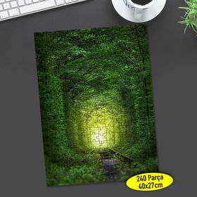 109944244 Ukrayna Yeşil Yol Manzarası 240 Parça Puzzle Yapboz