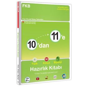 10'dan 11'e Fizik Kimya Biyoloji Hazırlık Kitabı-Tonguç Yayınları