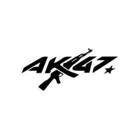 10x4 cm Ak47 Araba Laptop Duvar Folyo Sticker