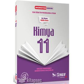 11. Sınıf Akordiyon Serisi Kimya Aç Konu Katla Soru Sınav Dergisi Yayınları